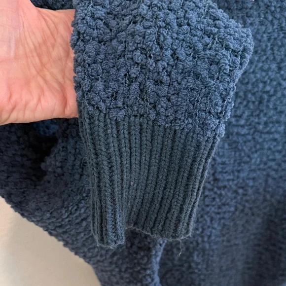 Women's Altar'd State Blue Nubby Textured Sweater, Size Medium - Picture 10 of 10
